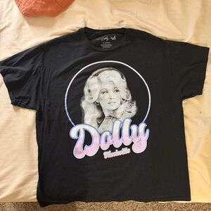 Dolly Parton Nashville Graphic T-Shirt Black XL Retro Vintage Style